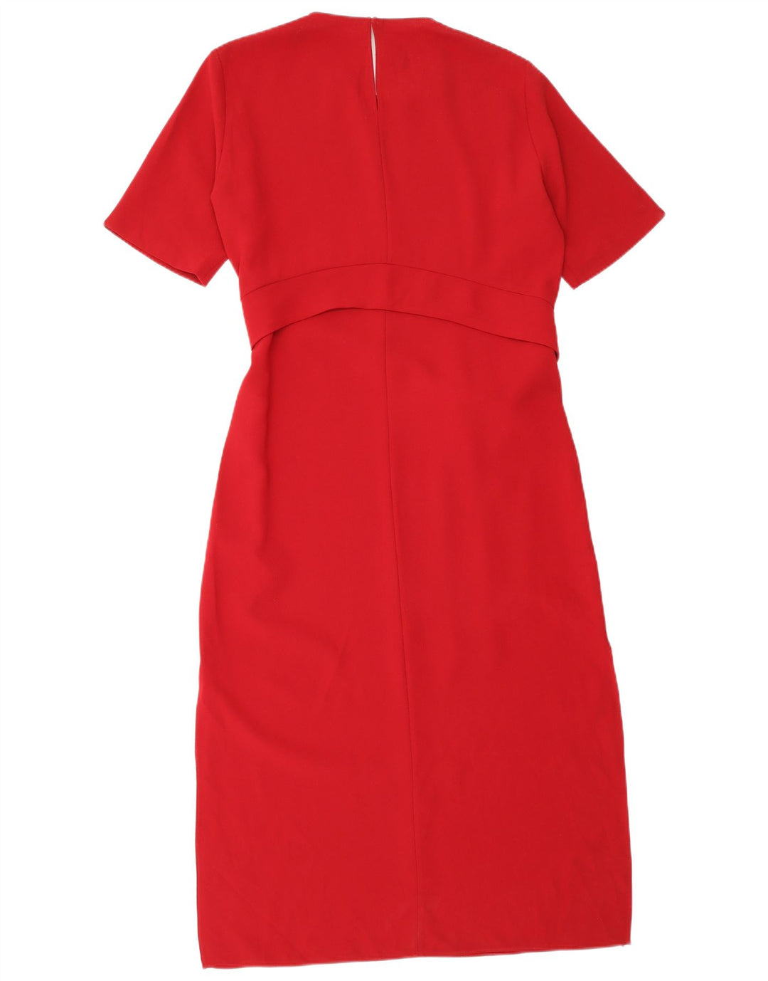 Zara Dame Maxi Dress UK 14 Medium Rød Polyester