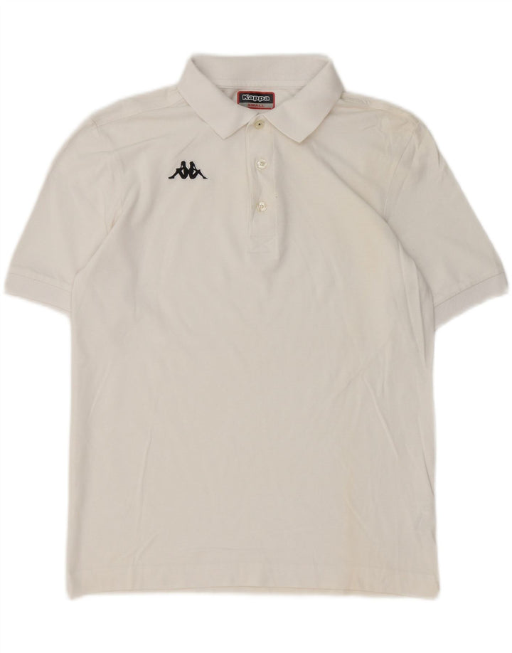 Kappa herre poloshirt lille hvid bomuld