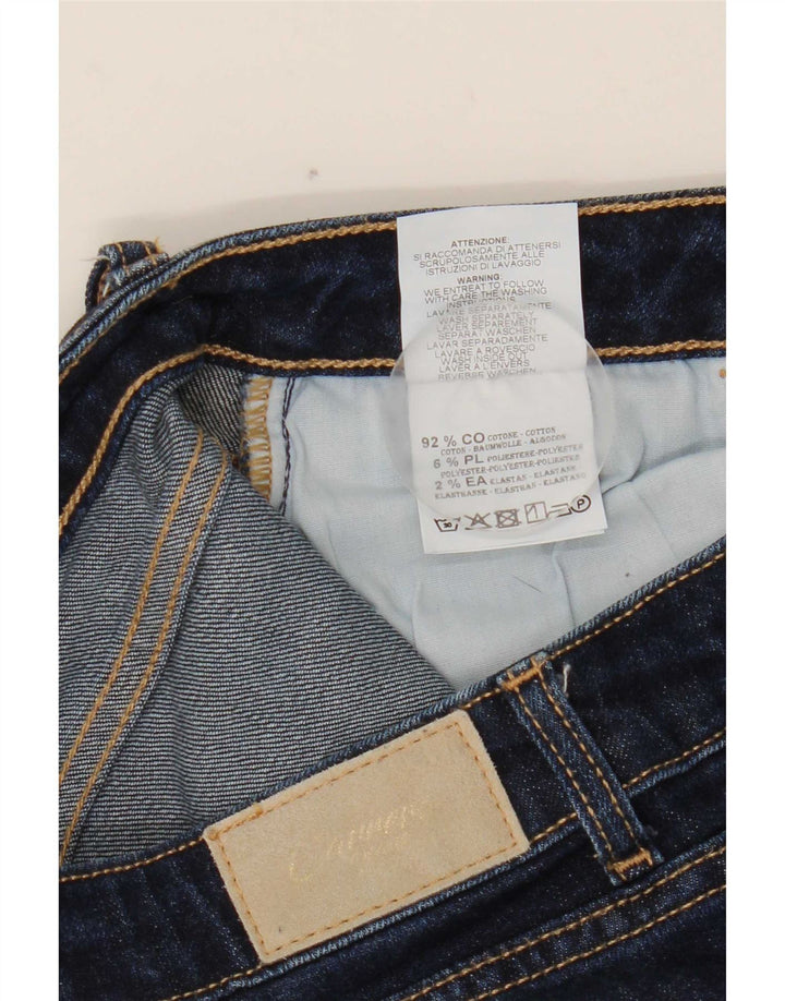Carrera Dame Slim Cropped Jeans IT 44 Medium W29 L25 Marineblå Bomuld