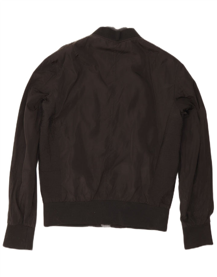Zara Herre Bomber Jacket UK 40 Large Black