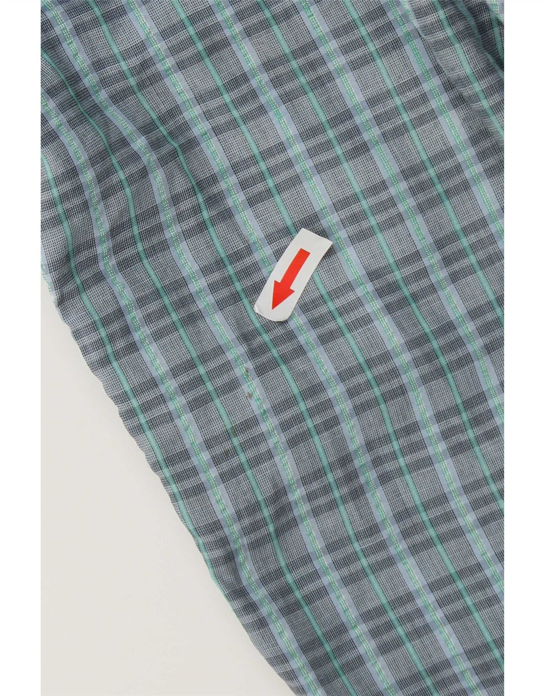 Vintage Herre-Pegged Chino-bukser W29 L31 blå ternet polyester