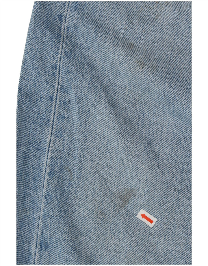 LEVI'S Herre 501 Straight Jeans W34 L30 Blå Bomuld