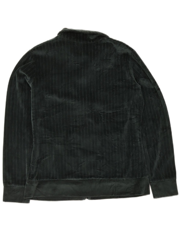 F.LLI Campagnolo Dame Velour Træningsdragt Top Jacket UK 18 XL Grøn