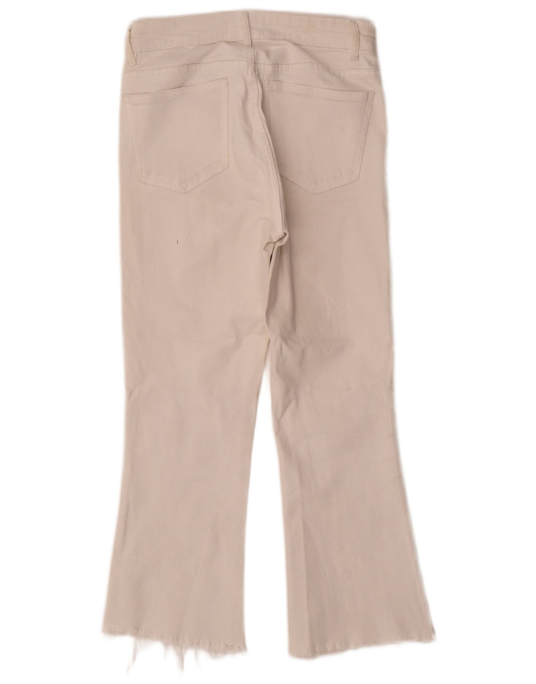 Zara Dame Bootcut Jeans EU 36 XS W26 L24 Hvid Bomuld