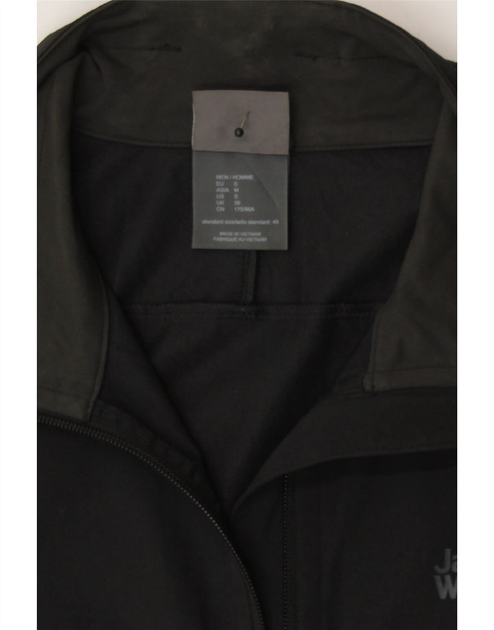 JACK WOLFSKIN Mens Sleeveless Tracksuit Top Jacket UK 38 Small Black Vintage Jack Wolfskin and Second-Hand Jack Wolfskin from Messina Hembry 