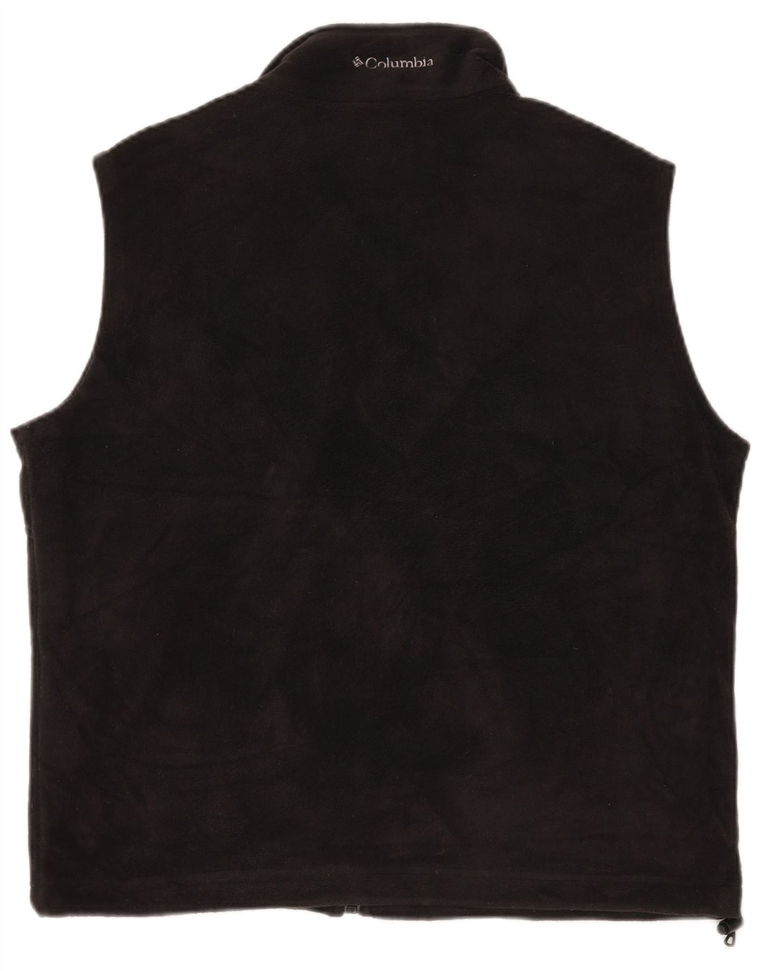 COLUMBIA Dame Fleece Gilet UK 16 Large Black Polyester