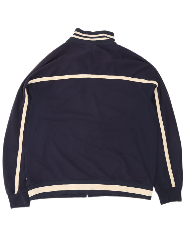 ASICS Træningsdragt til mænd Topjakke XL Marineblå Colourblock Polyester