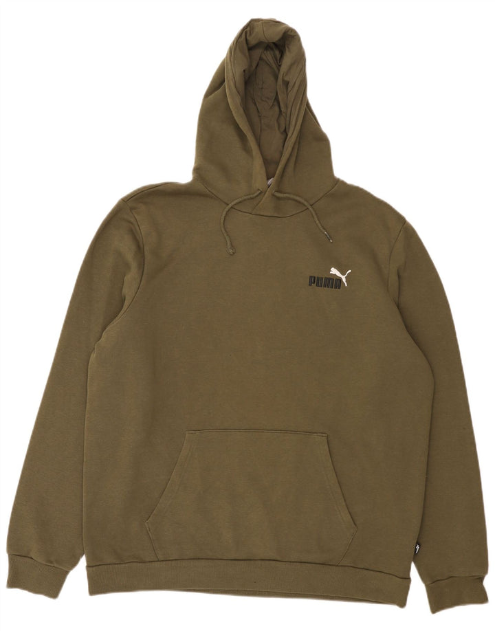 Puma Herre hættetrøje Jumper Stor Khaki Bomuld