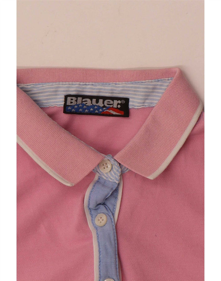 Blauer Dame Polo Shirt UK 12 Medium Pink