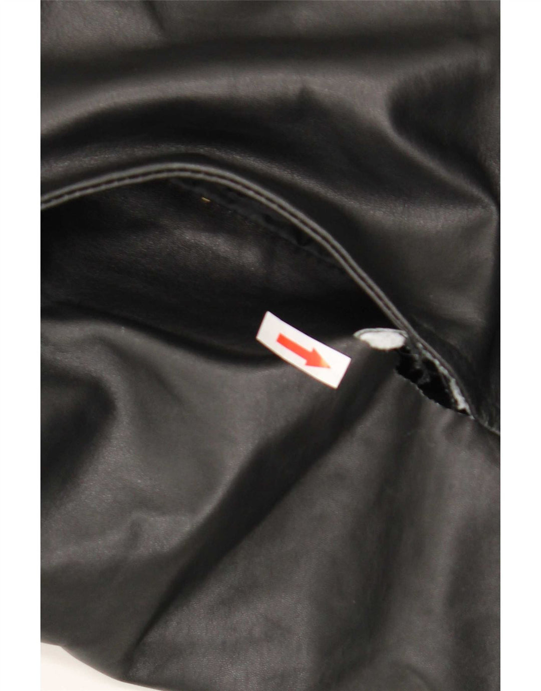 Vintage Herre Shearling Jacket UK 42 XL sort læder