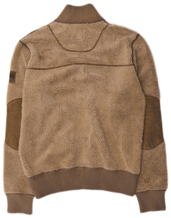 Tænk Pink Herre Fleecejakke UK 38 Medium Beige Akryl