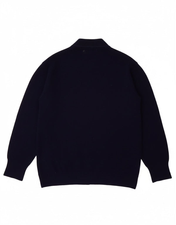 BENETTON drenge cardigan sweater 13-14 år marineblå uld