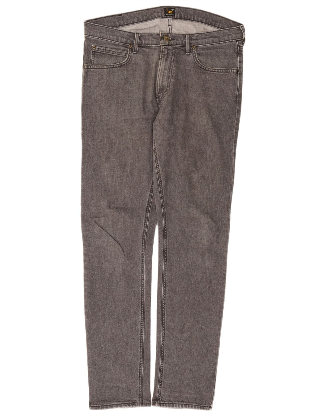 Lee Herre Luke Slim Jeans W34 L32 Grå Bomuld