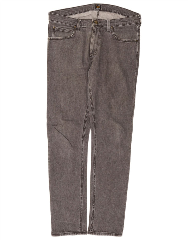 Lee Herre Luke Slim Jeans W34 L32 Grå Bomuld