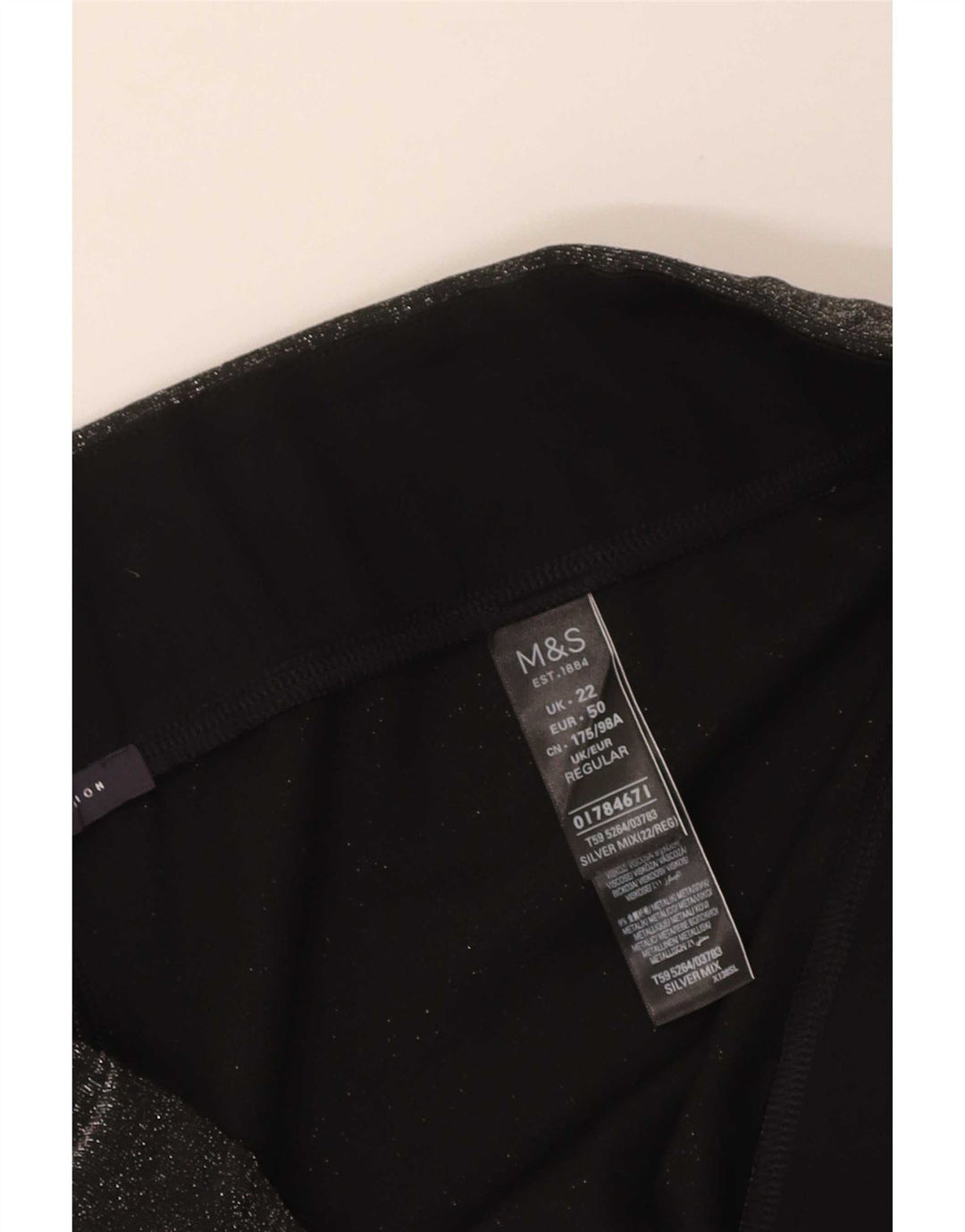 Marks & Spencer Dame Leggings UK 22 3XL Grå Flecked Polyester