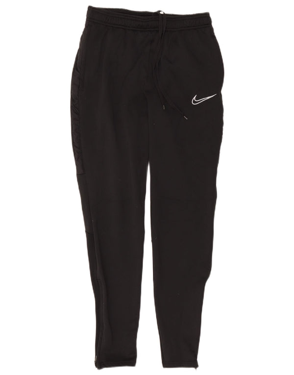 Nike Dame Dri Fit træningsdragt Bukser UK 10 Small Black Polyester