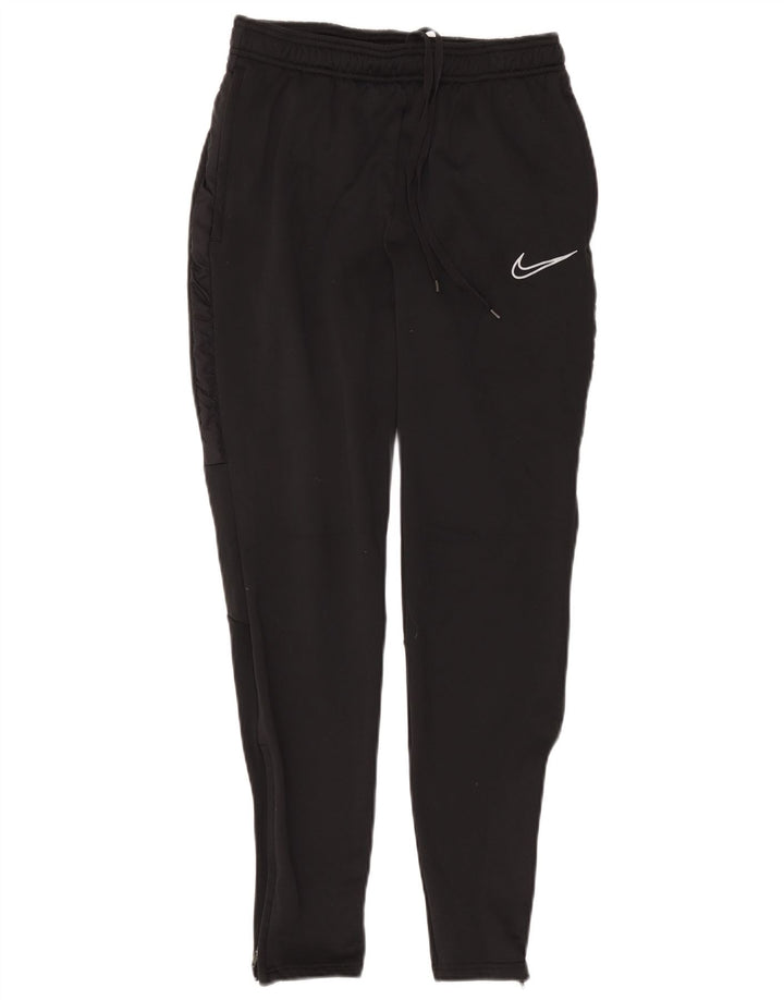 Nike Dame Dri Fit træningsdragt Bukser UK 10 Small Black Polyester