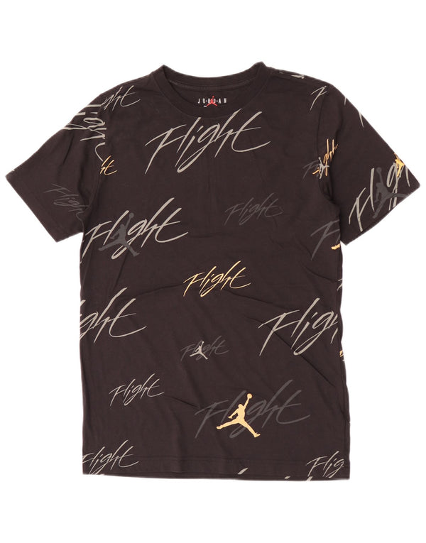 Jordan Boys Grafisk T-Shirt Top 13-14 år XL Sort Bomuld