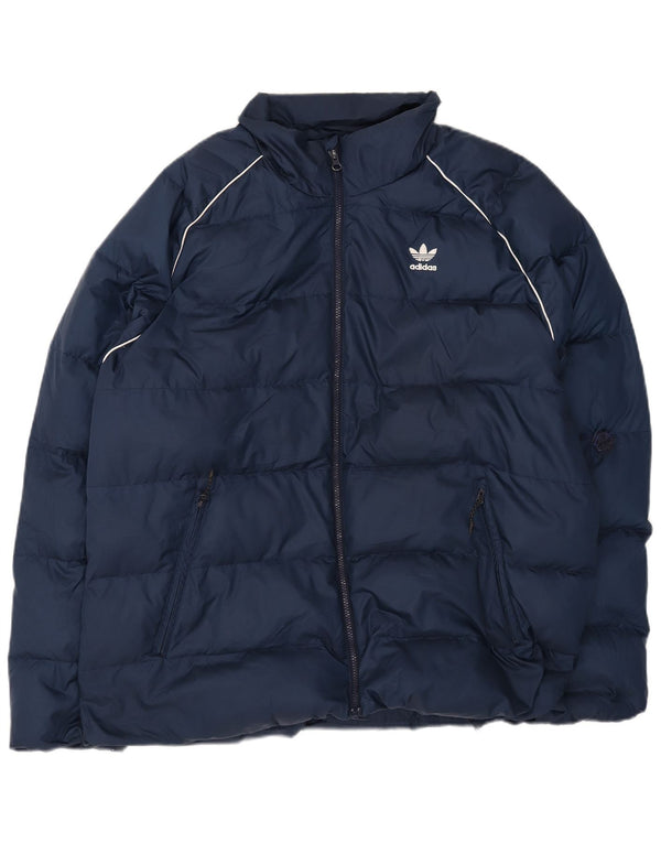 Adidas Polstret Herrejakke UK 42 XL Navy Blue Polyester