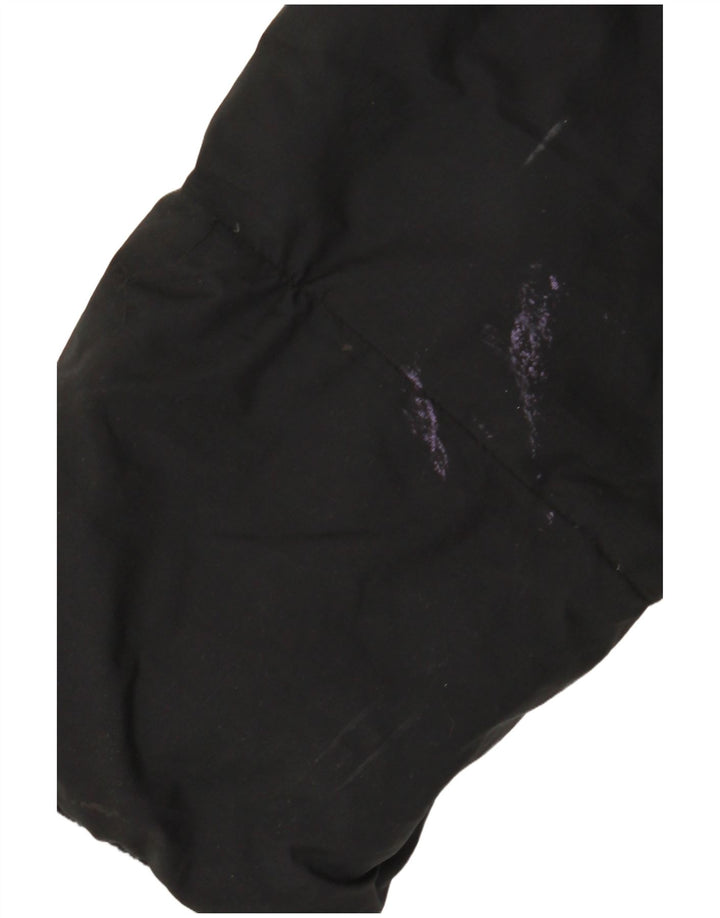 ADIDAS Dame Oversized hættepolstret jakke UK 10 Lille sort polyester