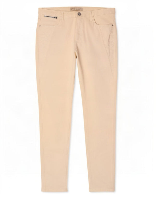 Zara Dame Skinny Jeans EU 42 Large W32 L28 Beige