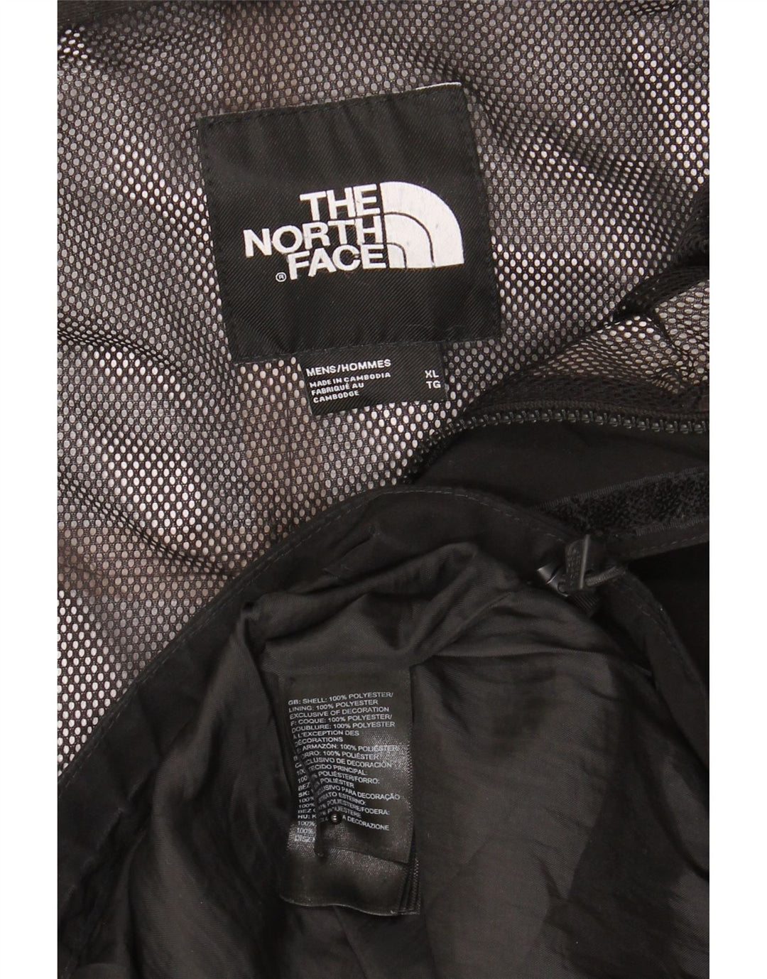 The North Face Regnjakke med hætte til mænd UK 42 XL Sort Polyester