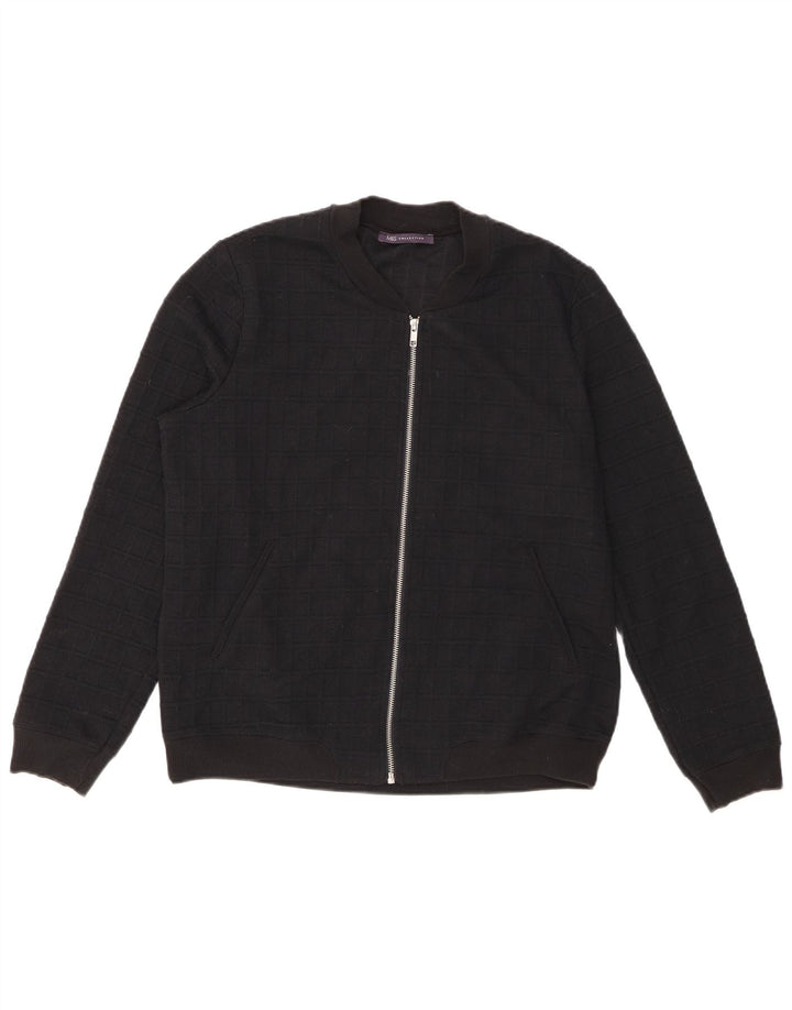 Marks & Spencer Dame Cardigan Sweater UK 14 Stor Sort Viscose