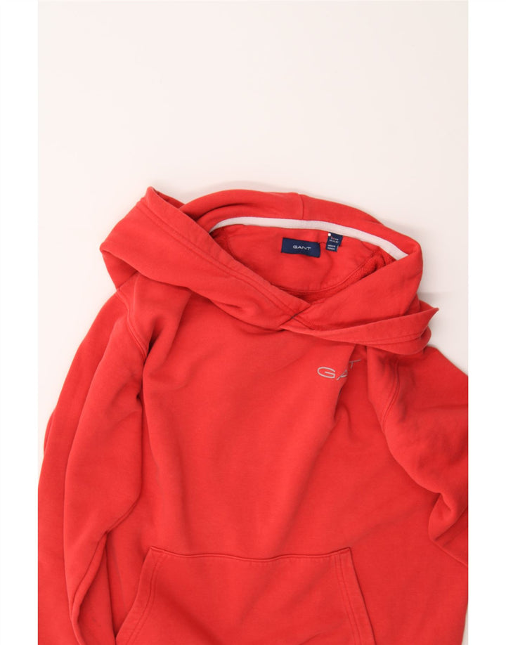 GANT Boys Hoodie Jumper 14-15 Years Red Cotton Vintage Gant and Second-Hand Gant from Messina Hembry 