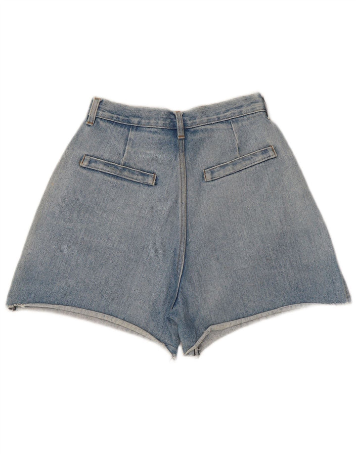Vintage denimshorts til kvinder med høj talje W24 XS blå