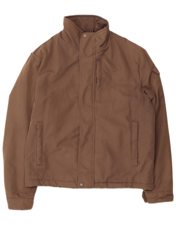 Geox Herre Respira Bomber Jacket UK 40 Large Brown Polyester
