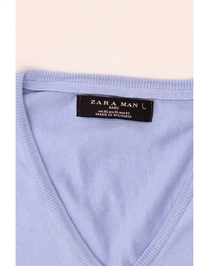 Zara Herrevest Tank Top XL Blå