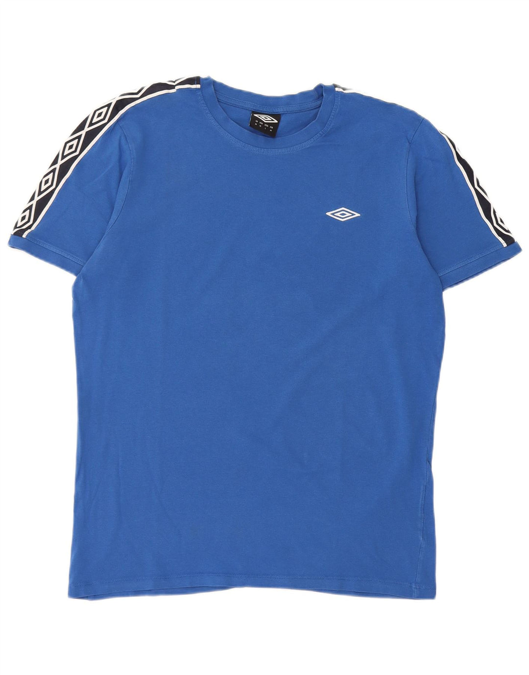 Umbro Herre Grafisk T-Shirt Top Medium Blue Colourblock