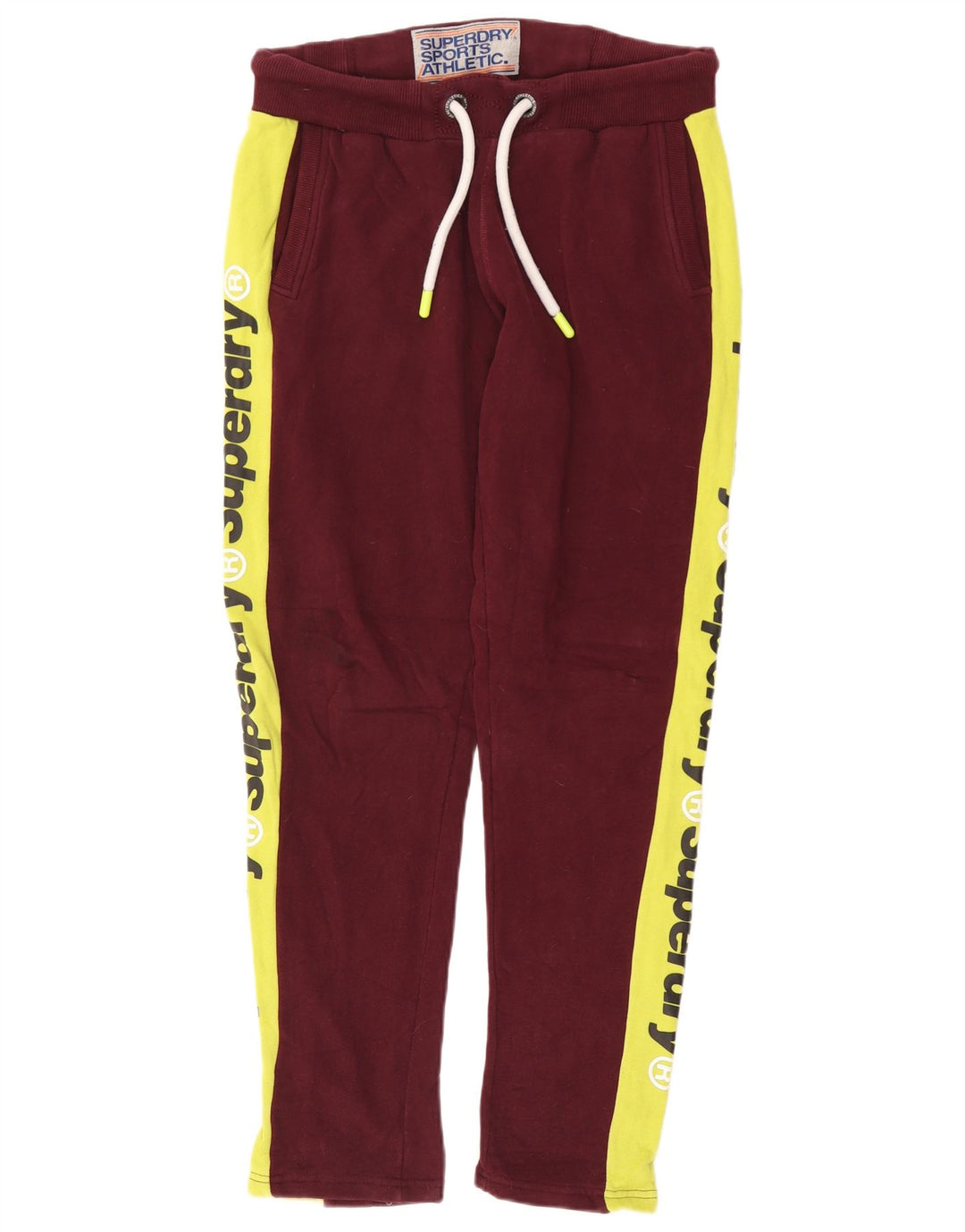 Superdry Herre grafiske træningsdragt bukser Medium Burgundy Colourblock