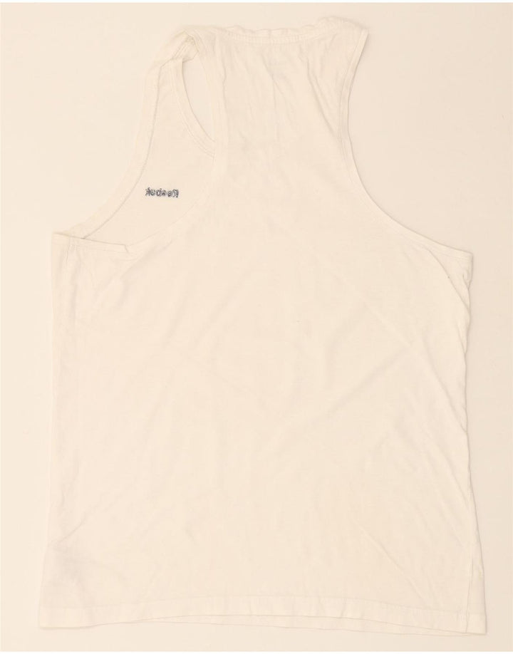 REEBOK Mens Vest Top Large White Cotton Vintage Reebok and Second-Hand Reebok from Messina Hembry 