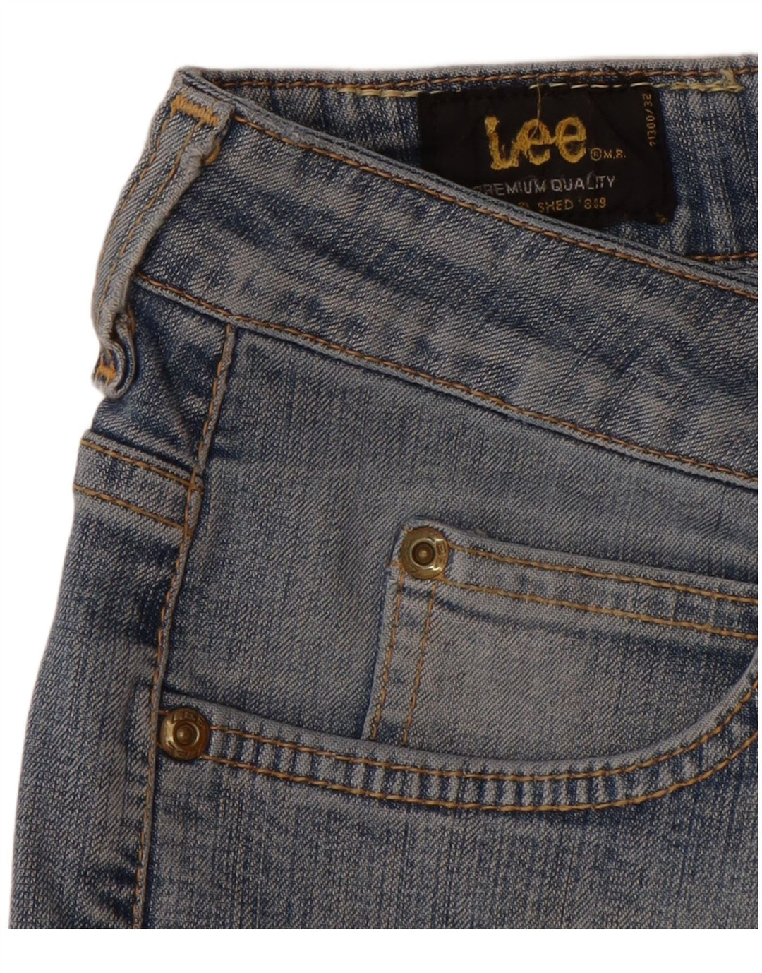 LEE Dame Cameron Straight Jeans W32 L28 Blå Bomuld