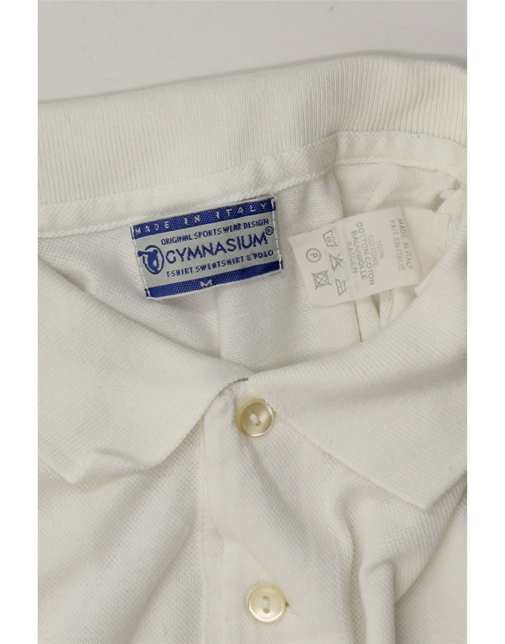 Gymnasium herre poloshirt Medium hvid bomuld