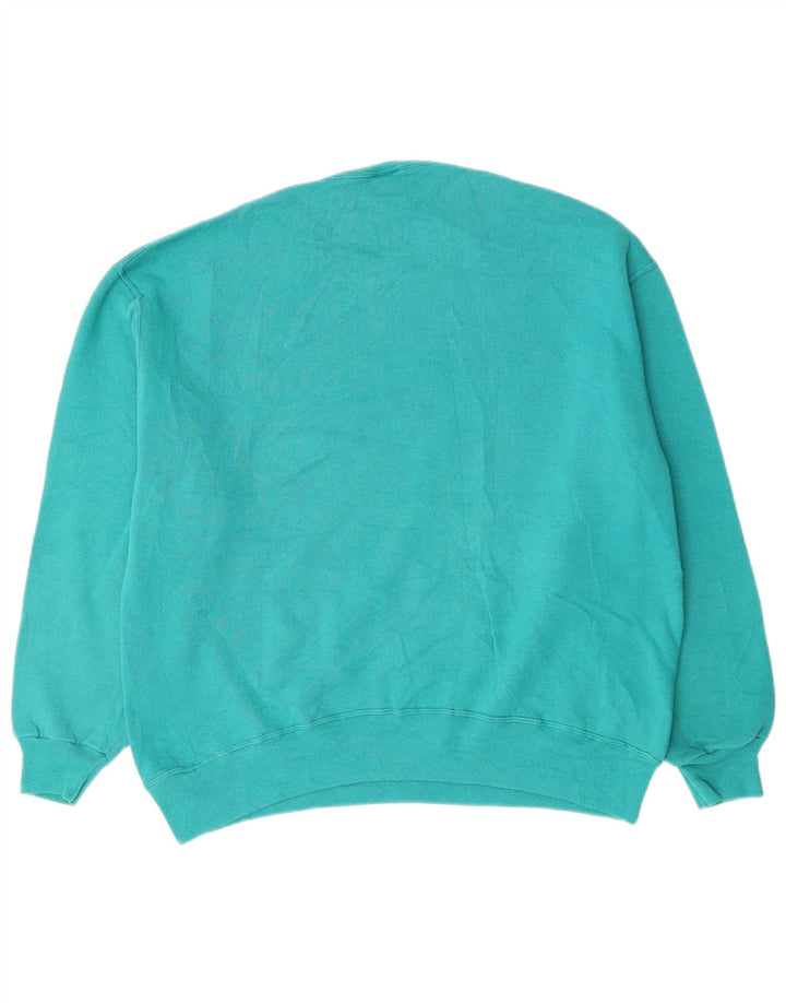 RUSSELL ATHLETIC Herre Sweatshirt Jumper XL Grøn Bomuld