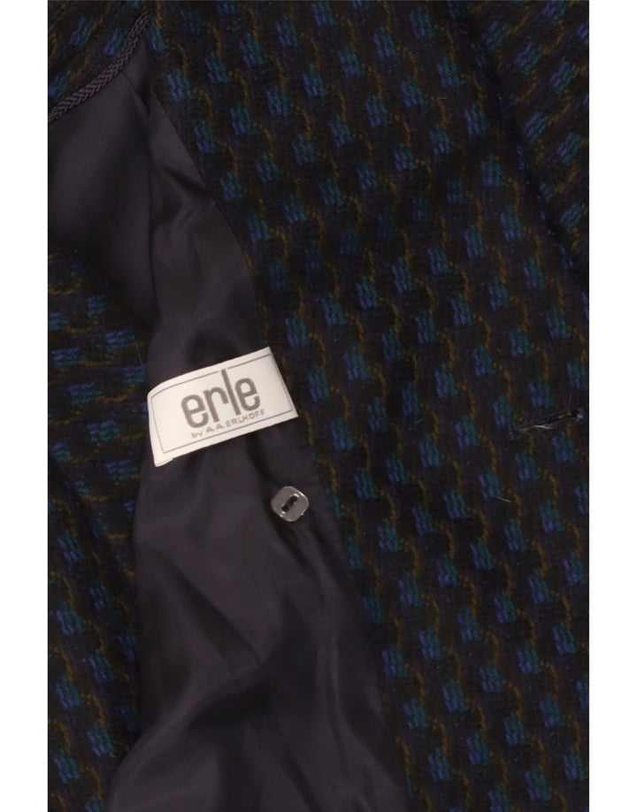 Vintage Dame UK 12 Medium Sort Stribet