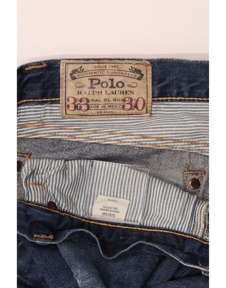 Polo Ralph Lauren Herre Straight Jeans W33 L30 Blå Bomuld