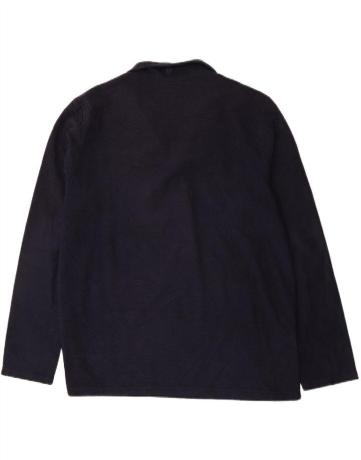 Mountain Warehouse Herre Zip Neck Fleece Jumper XL Navy Blue Polyester