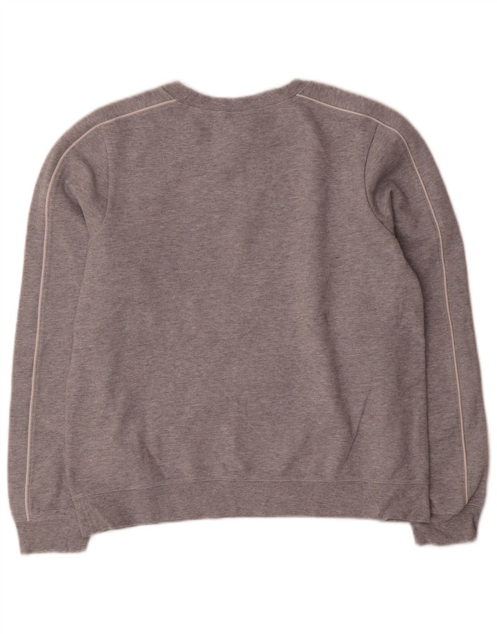 Nike Dame Oversized Sweatshirt Jumper UK 10 Small Grå Flecked Bomuld