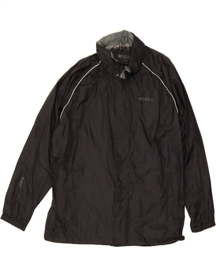 MOUNTAIN WAREHOUSE Mens Rain Jacket UK 42 XL Black Nylon Vintage Mountain Warehouse and Second-Hand Mountain Warehouse from Messina Hembry 