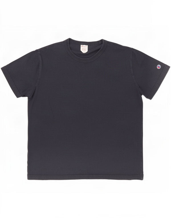 Champion Dame T-Shirt Top UK 14 Medium Navy Blue