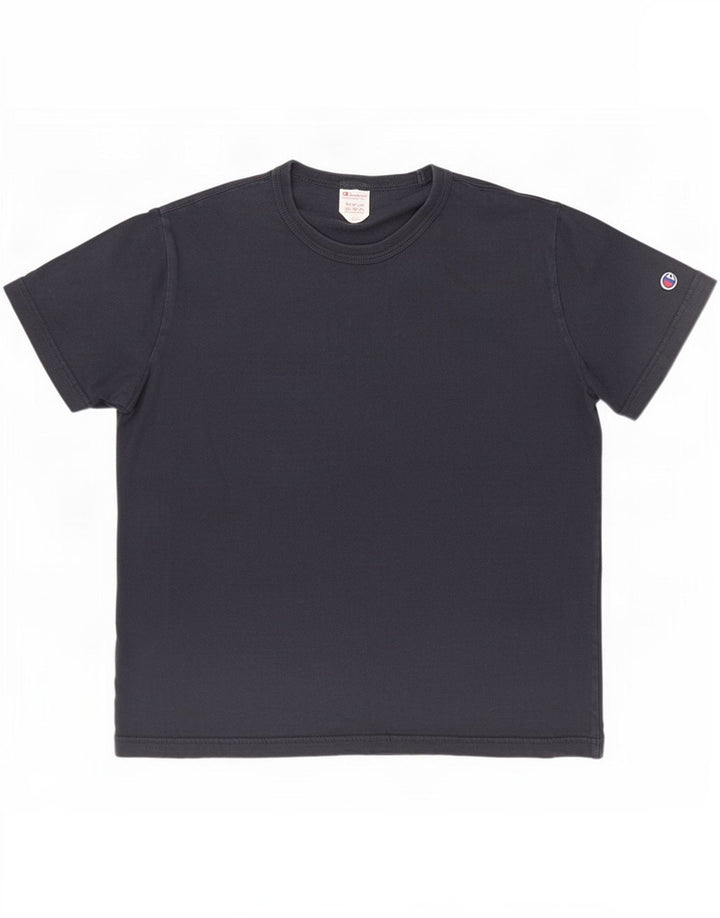 Champion Dame T-Shirt Top UK 14 Medium Navy Blue