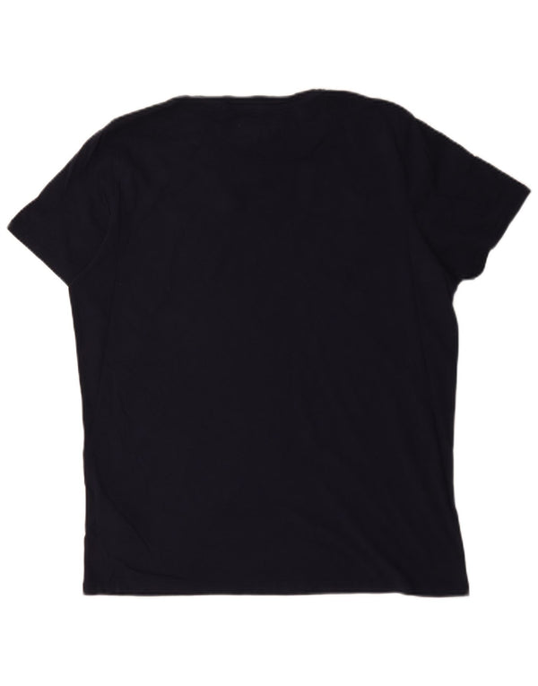 Wrangler grafisk t-shirt til mænd, medium marineblå bomuld