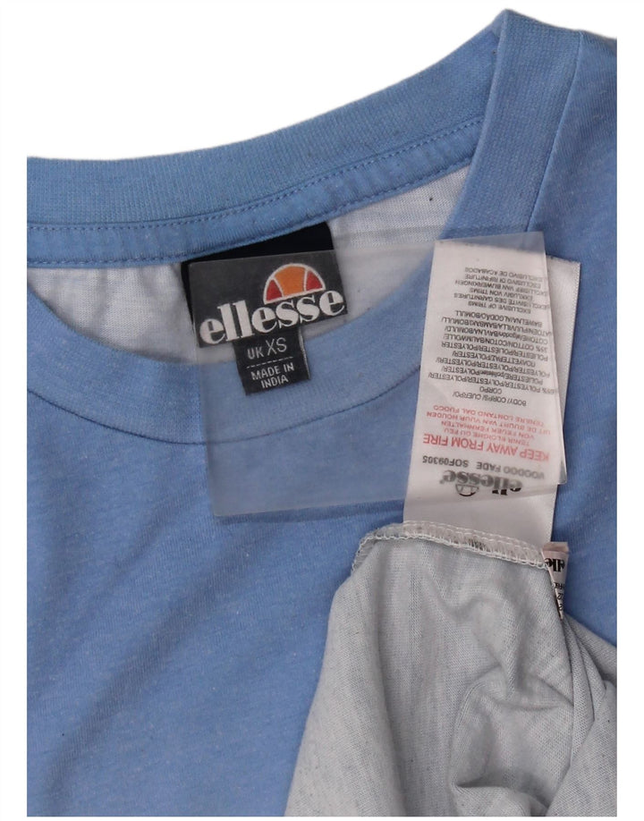 Ellesse Herre T-Shirt Top XS Blå Colourblock Polyester
