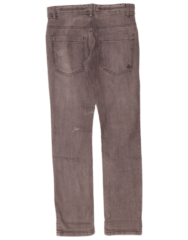 Benetton Boys Slim Jeans 11-12 år W29 L30 2XL Grå Bomuld