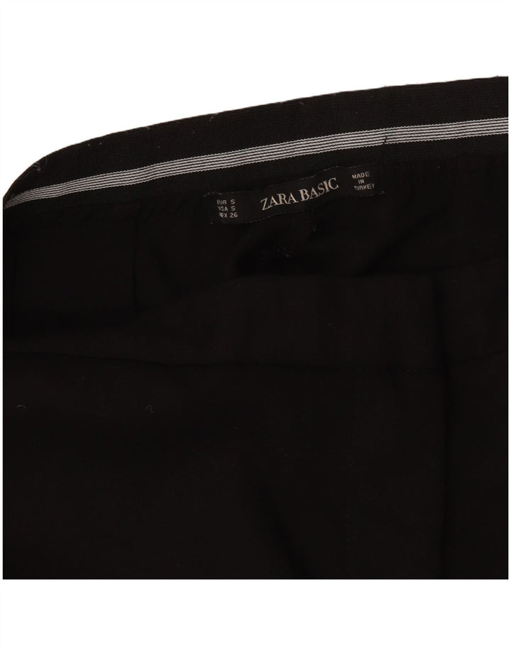 Zara Dame Slim Chino Bukser Small W26 L26 Sort