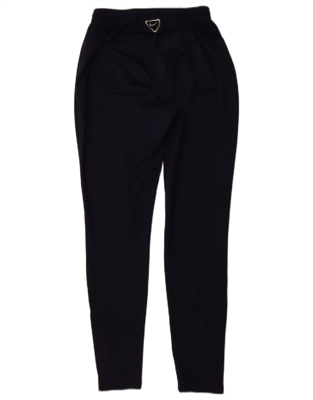 NIKE Dame Dri Fit træningsdragt Bukser UK 10 Small Navy Blue Polyester