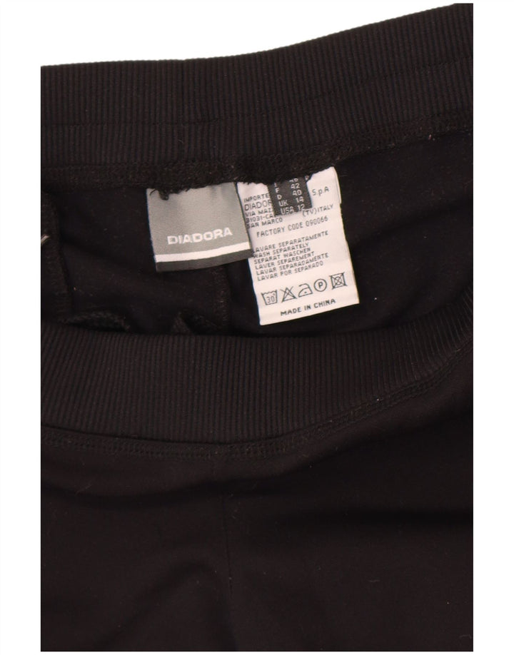 Diadora træningsdragtsbukser til kvinder UK 14 Medium Sort polyester